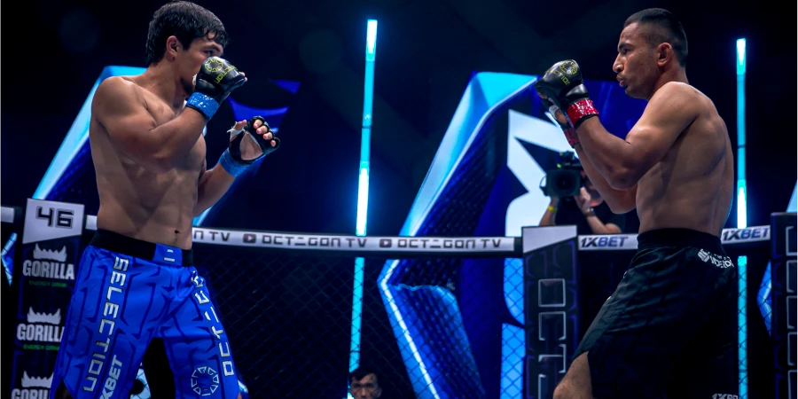 Досрочно завершился бой казахстанца в клетке