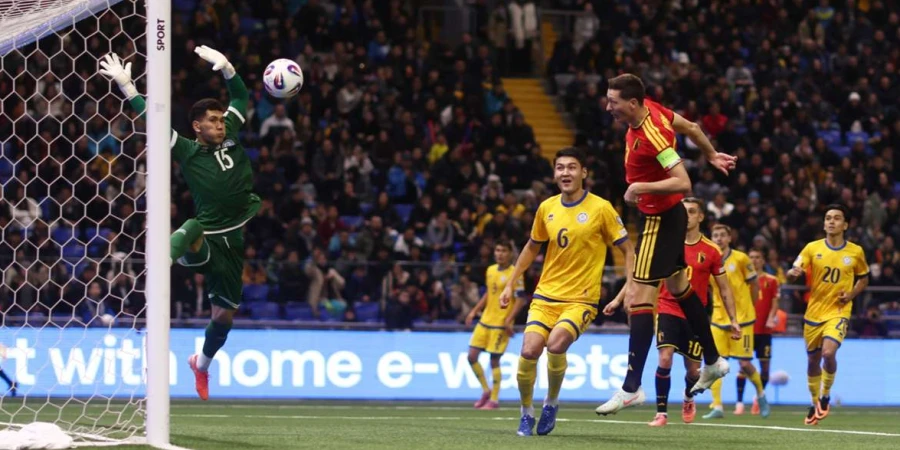 Казахстанцы сенсационно свели вничью матч с бельгийцами