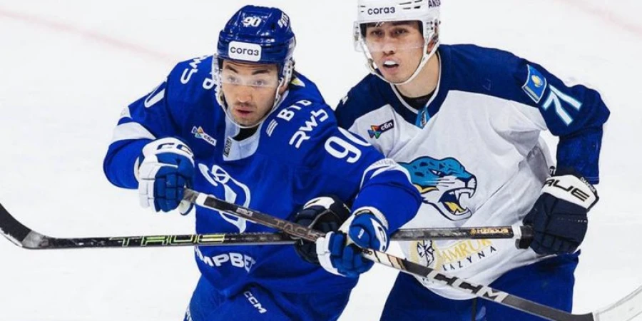 Победная раздевалка «Барыса» после матча с московским «Динамо». ВИДЕО