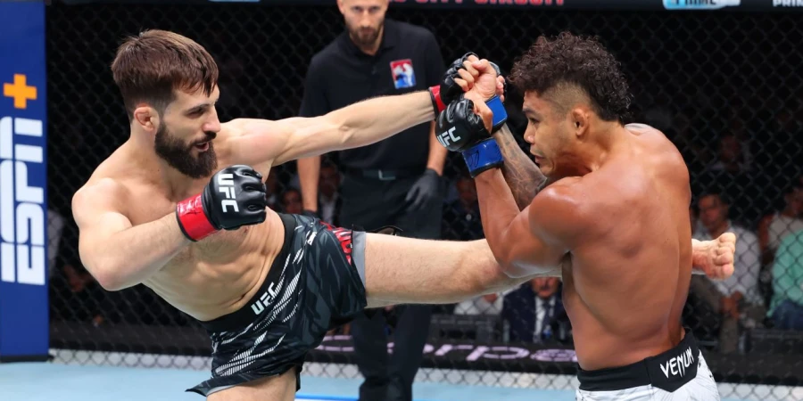 Видео боя, или как Назим Садыхов нокаутировал Николаса Мотту на UFC в Баку