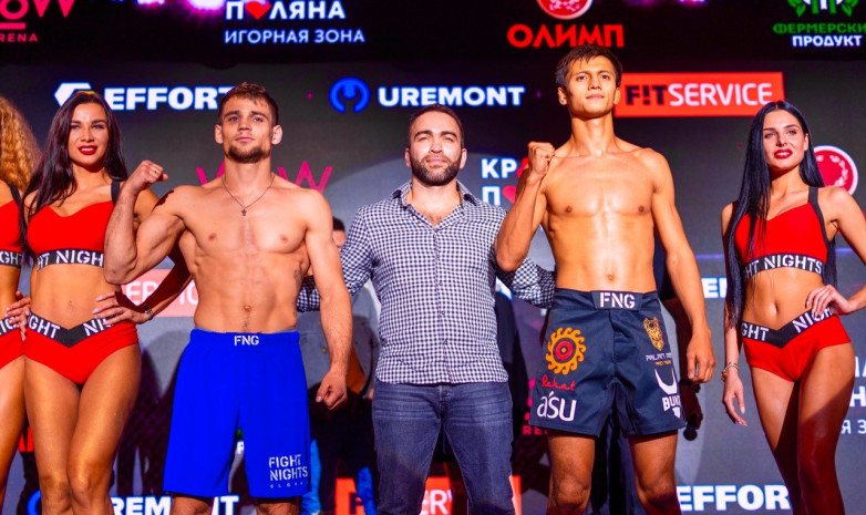 Нурбек Кабдрахманов успешно дебютировал в компании Fight Nights Global