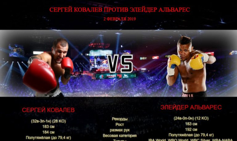 Видео запись боя Сергей Ковалев - Элейдер Альварес 2