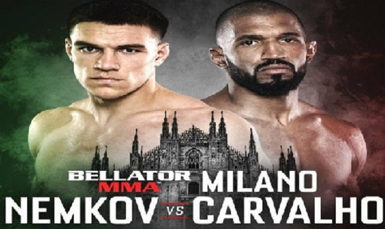 Видео боя Рафаэл Карвалью - Вадим Немков / Bellator 230