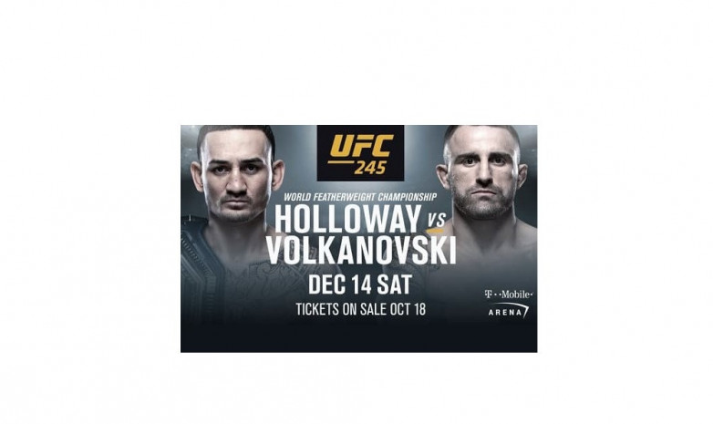 Видео запись боя Макс Холлоуэй против Александр Волкановски / UFC 245