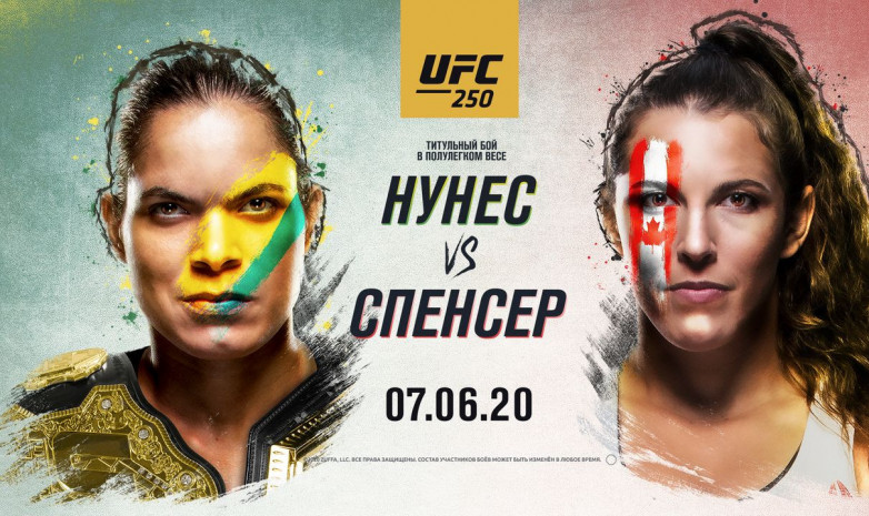 UFC 250 кешінің файткарды