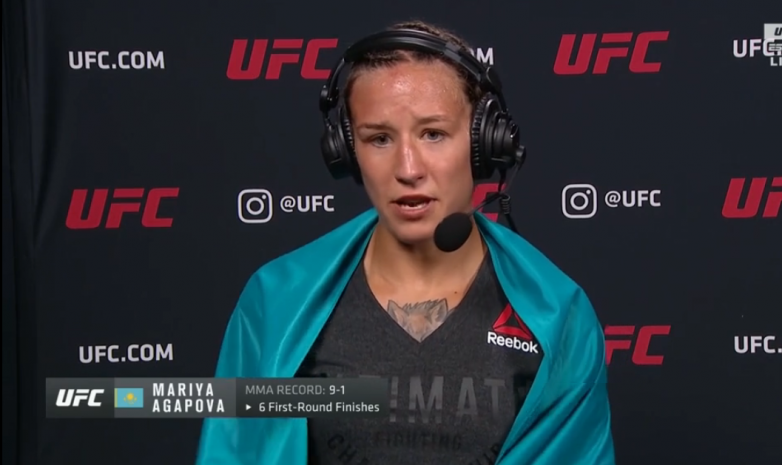 Агапова UFC-дегі дебюттік жекпе-жегінде жеңіске жетті