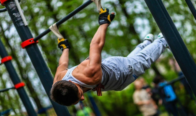 В городе Текели Алматинской области появилась площадка для занятия Street Workout