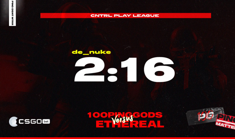 «100PingGods» проиграли второй матч на CTRL PLAY LEAGUE