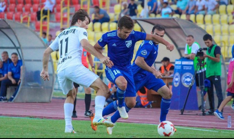 «Ордабасы», проигрывая со счетом 0:2, вырвал победу у «Жетысу»