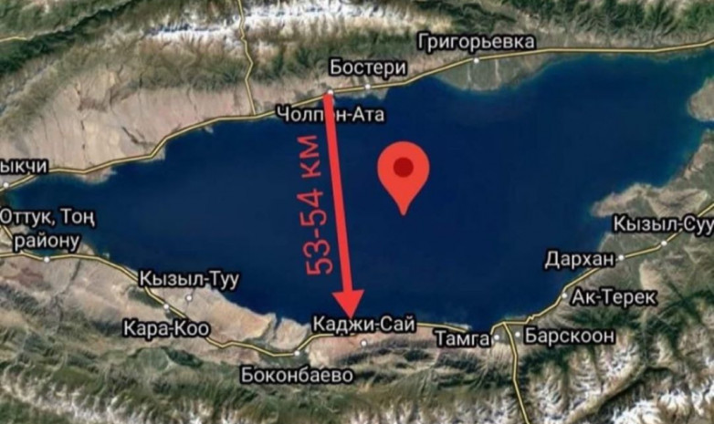 Виталий Худяковтің Ыстықкөлді жүзіп өткен сәтінен видео жарияланды