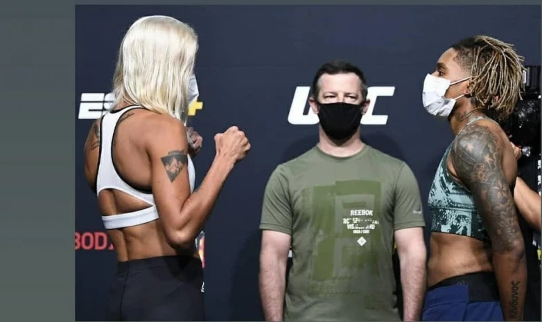 Агапова мен Добсон UFC-дегі кездесу алдында көз түйістірді (фото, видео)