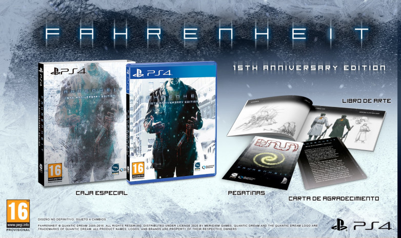 Quantic Dream и Meridiem Games анонсировали специальное издание Fahrenheit для PS4