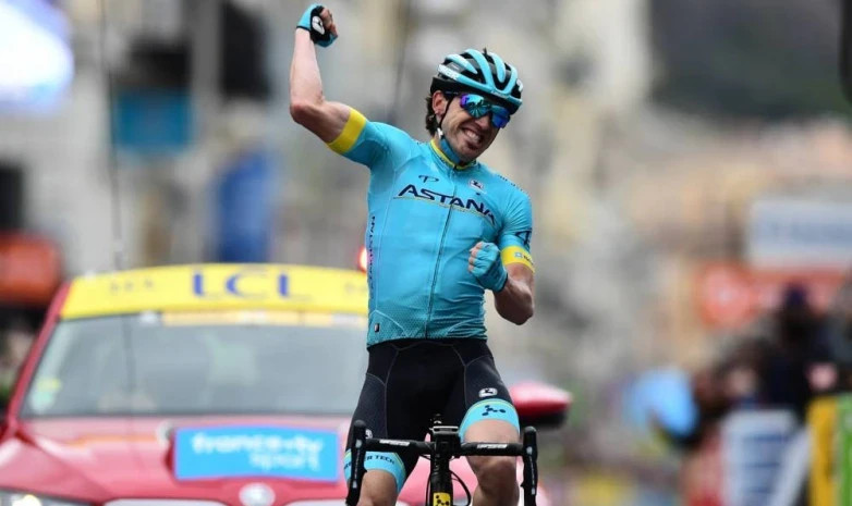 «Испания Вуэльтасындағы» Astana Pro Team велошабандозының жеңісіне бейнешолу 