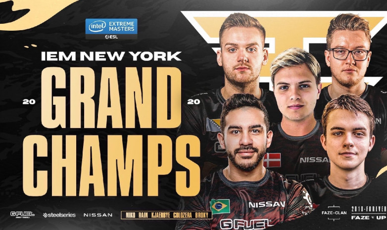 «FaZe Clan» стали чемпионами рейтингового чемпионата IEM XV - New York Online для Европы