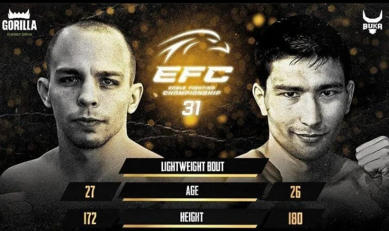 ЕFC 31. Аслан Ораз ресейлік файтерді нокаутпен жеңді