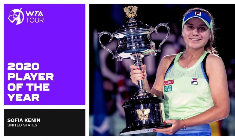 WTA. София Кенин 2020 жылдың ең үздік теннисшісі атанды