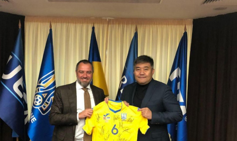 ҚФФ атқарушы комитетінің төрағасы Украина футбол қауымдастығының президентімен кездесті