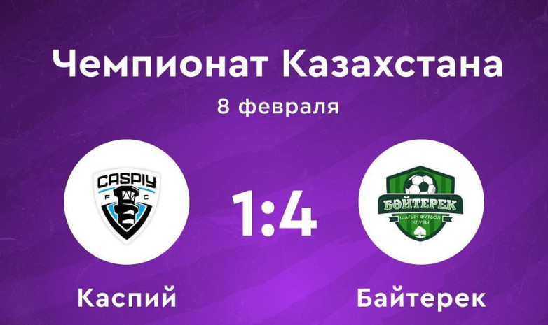 «Бәйтерек» ел чемпионатында «Каспийді» жеңді 