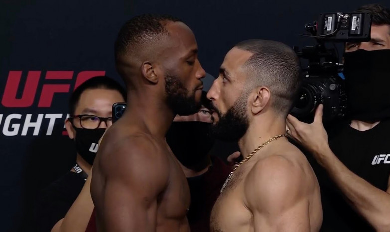 Видео процедуры взвешивания и дуэлей взглядов участников турнира UFC Vegas 21