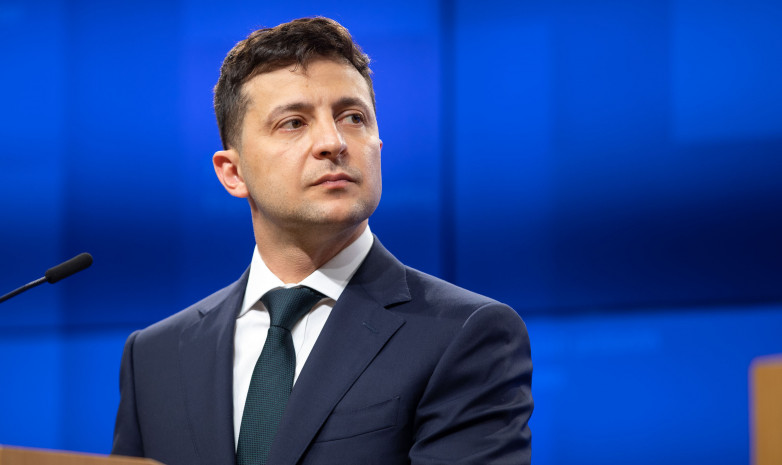 Владимир Зеленский поддержал сборную Украины перед матчем с Казахстаном