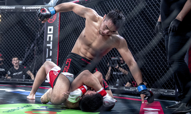 Фоторепортаж турнира OCTAGON 18: Елеген - Толенов