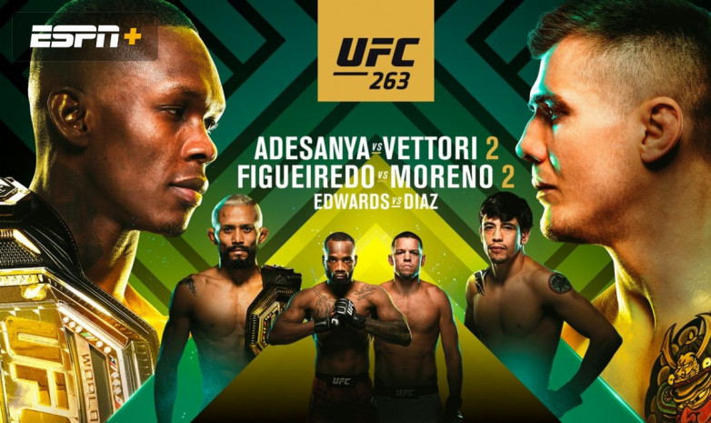UFC 263 турнирінің тікелей трансляциясы