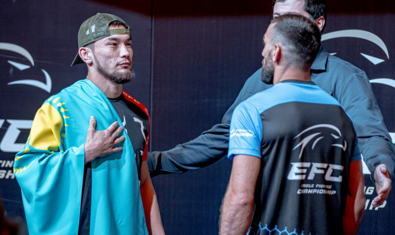 Жасұлан Әкімжан Алматыдағы EFC 37 турнирінде қарсыласын нокаутпен жеңді