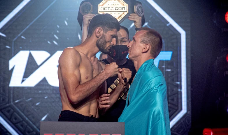 Алматыдағы OCTAGON 23 турнирінің салмақ өлшеу рәсіміне бейнешолу