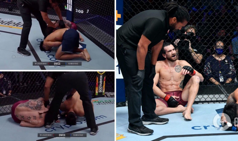 На турнире UFC Contender Series произошел редчайший двойной нокдаун. ВИДЕО