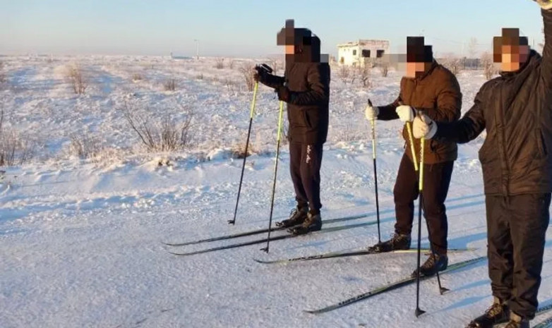 Осужденным дали лыжи и разрешили бежать в Костанайской области