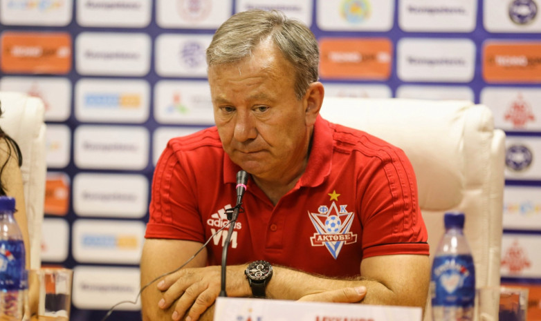 «Ақтөбе» бас бапкерін қызметінен қуды