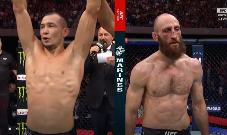 UFC: Дамир Исмағұлов Гурам Кутателадзеден басым түсті