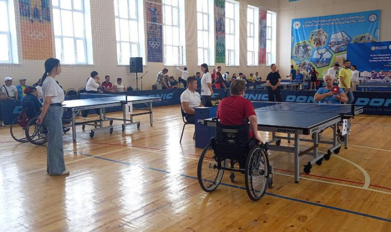 Омыртқасы зақымданған спортшылар арасында үстел теннисінен ел чемпионаты өтіп жатыр
