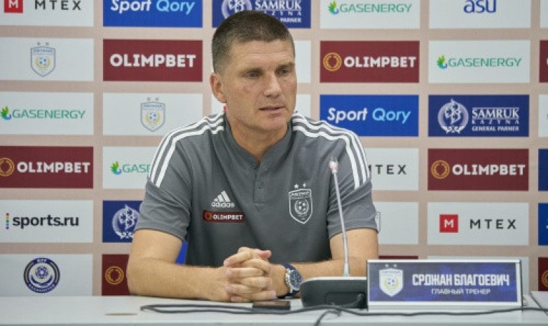 «Одна из худших наших игр». Благоевич рассказал о матче с «Жетысу»
