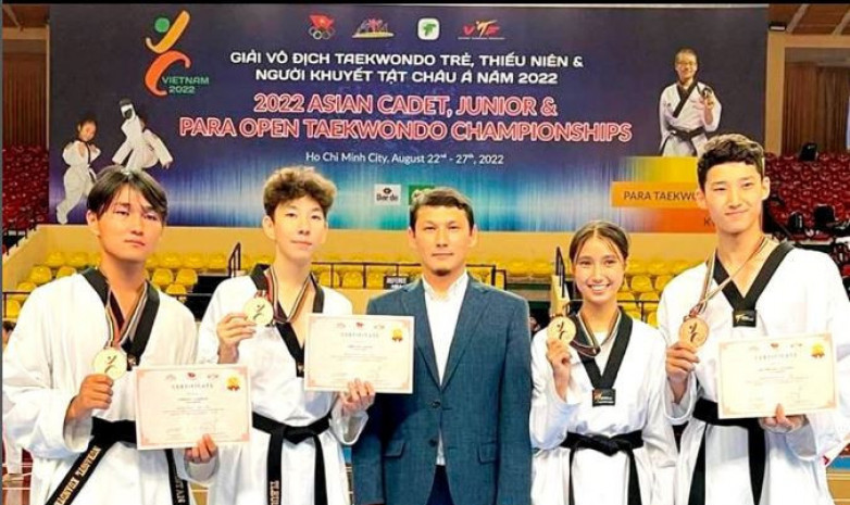 Қазақстандық таэквондошылар Азия чемпионатында 4 медаль жеңіп алды