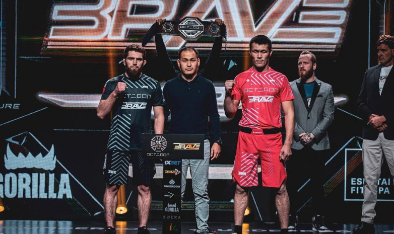 OCTAGON 35 x BRAVE CF 62: Қазақстандық чемпион басты жекпе-жекте белбеуінен айырылды
