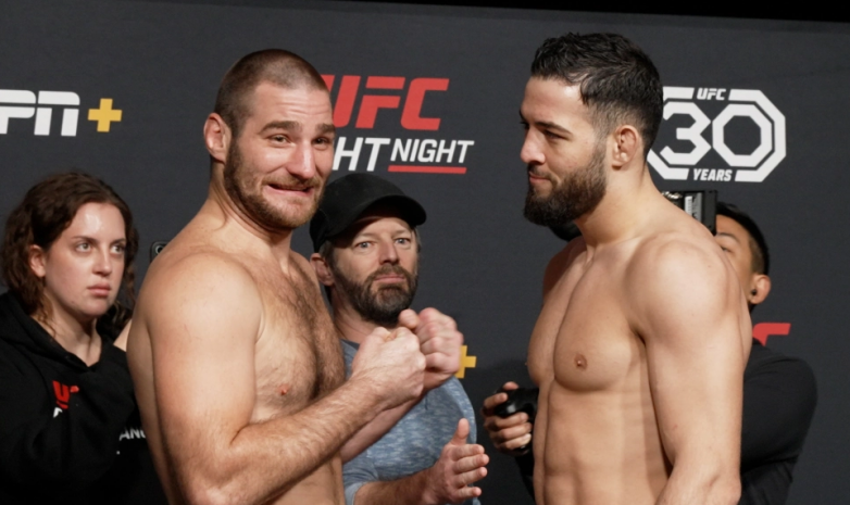 UFC Vegas 67 турнирінің қатысушылары көз түйістірді. Видео