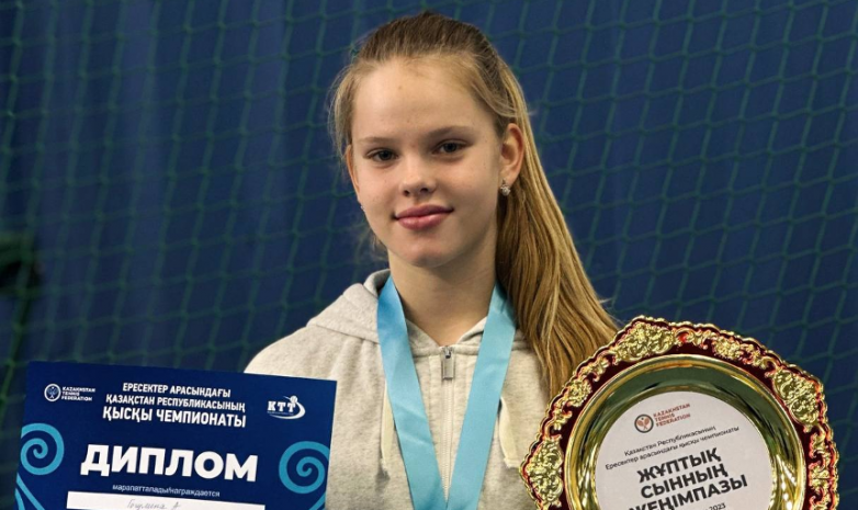 14 жасар теннисші ересектер арасында Қазақстан чемпионы атанды