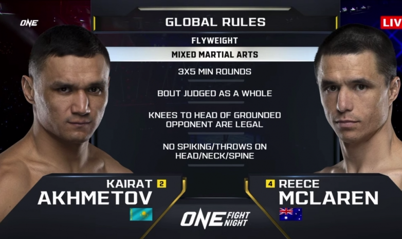 Қайрат Ахметовтың ONE Championship турниріндегі жекпе-жегінің толық видеосы