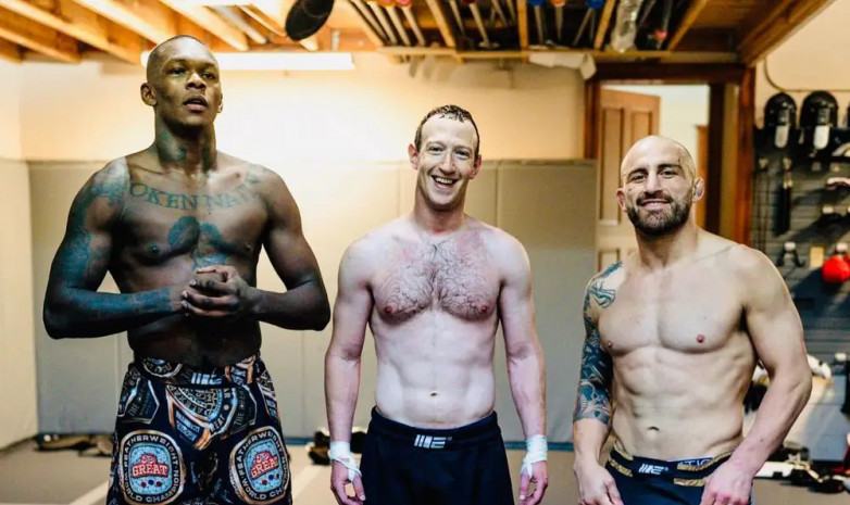Цукерберг Маскпен жекпе-жегінің алдында UFC чемпиондарымен жаттықты