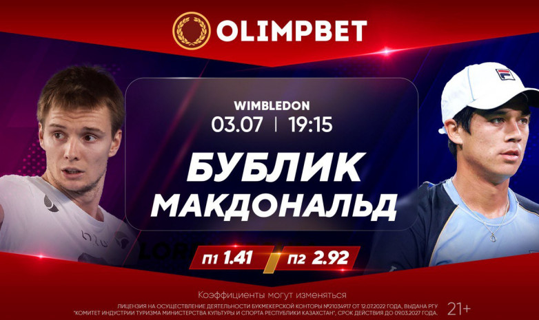 Старт Уимблдона – в раскладах Olimpbet