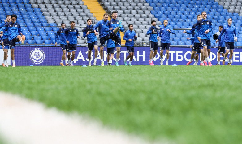 Қазақстан құрамасы Финляндиямен ойын алдында жаттығу өткізді