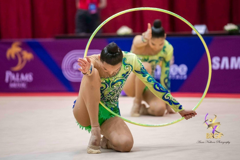 Казахстанские гимнастки завоевали медаль на чемпионате Азии в Ташкенте