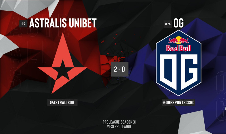 «Astralis» сравняли количество побед и поражений в групповом этапе ESL Pro League 11