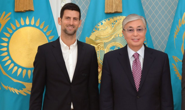 Қасым-Жомарт Тоқаев теннисші Рафаэль Надальмен және Новак Джоковичпен кездесті