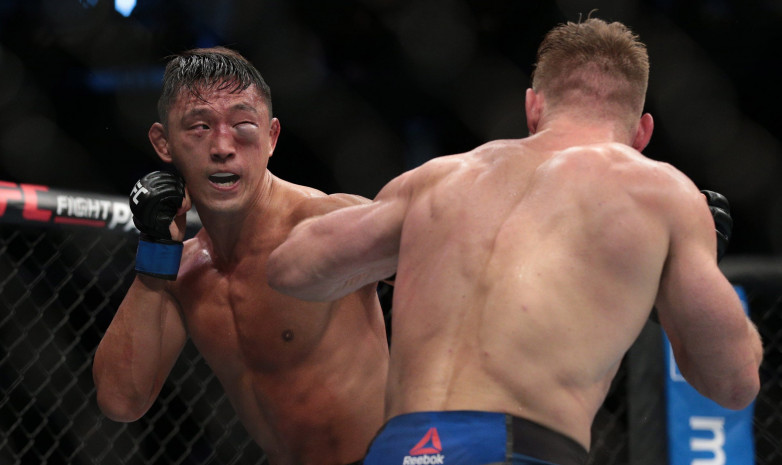 ВИДЕО. Бой UFC остановлен из-за гематомы