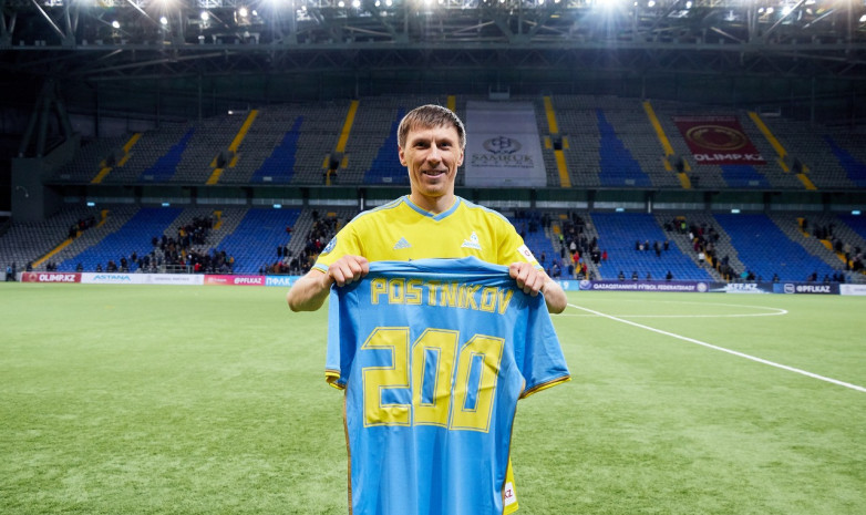 Постников  «Астана» сапында көп ойын өткізген футболшылар қатарына кірді 