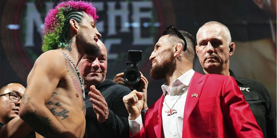 Двалишвили и О’Мэлли провели битву взглядов перед реваншем на UFC 316. ВИДЕО