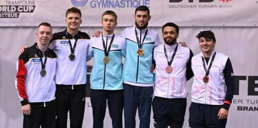 Батуттық гимнастикадан қазақстандықтар Әлем кубогы кезеңінде чемпион атанды