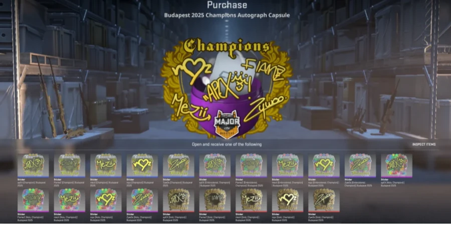 В CS2 появилась чемпионская капсула Team Vitality после победы на мейджоре